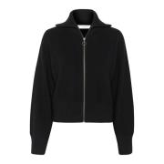 Zwarte Cardigan met Rits InWear , Black , Dames