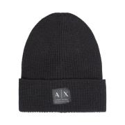 Winter Basic Hoeden Zwart Armani Exchange , Black , Dames