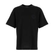 Klassiek Zwart Katoenen T-Shirt Dolce & Gabbana , Black , Heren