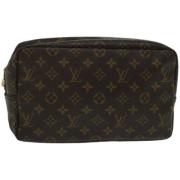 Pre-owned Canvas clutches Louis Vuitton Vintage , Brown , Dames