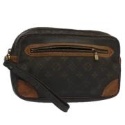 Pre-owned Canvas clutches Louis Vuitton Vintage , Brown , Dames