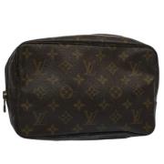 Pre-owned Canvas clutches Louis Vuitton Vintage , Brown , Dames