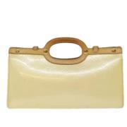 Pre-owned Leather handbags Louis Vuitton Vintage , Beige , Dames