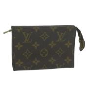 Pre-owned Canvas pouches Louis Vuitton Vintage , Brown , Dames