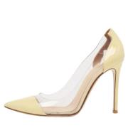 Pre-owned Leather heels Gianvito Rossi Pre-owned , Yellow , Dames