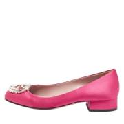 Pre-owned Satin heels Gucci Vintage , Pink , Dames