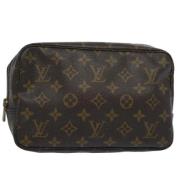 Pre-owned Canvas clutches Louis Vuitton Vintage , Brown , Dames