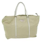 Pre-owned Nylon totes Prada Vintage , White , Dames