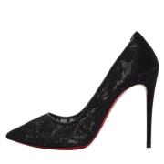 Pre-owned Lace heels Christian Louboutin Pre-owned , Black , Dames