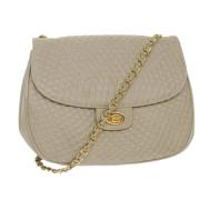 Pre-owned Leather shoulder-bags Bally Pre-owned , Beige , Dames