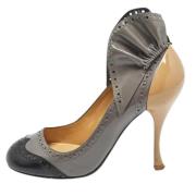 Pre-owned Leather heels Miu Miu Pre-owned , Gray , Dames