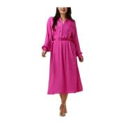 Roze Cassie Dress Midi Stijl Co'Couture , Pink , Dames