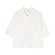 Witte Polo Shirt 85071 Bianco Aspesi , White , Dames