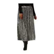 Metal Plisse Rok Riley Stijl Co'Couture , Gray , Dames