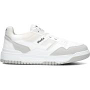 Witte Leren Sneakers voor Heren MoEa , White , Heren