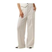 Pima Lange Broek Wit Co'Couture , White , Dames