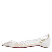 Pre-owned Leather flats Christian Louboutin Pre-owned , White , Dames