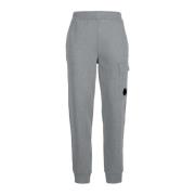 Diagonal Raised Fleece Cargo Sweatpants C.p. Company , Gray , Heren