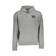 Grijs capuchon sweatshirt met print North Sails , Gray , Heren