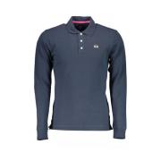 Elegant Slim Fit Polo met Lange Mouwen La Martina , Blue , Heren