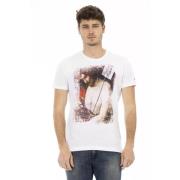 Grafisch Charme T-shirt met korte mouwen Trussardi , White , Heren