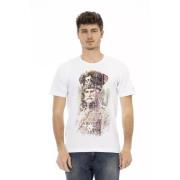 Stijlvol wit bedrukt T-shirt Trussardi , White , Heren