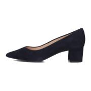 Navy Suede Hak Pump Unisa , Blue , Dames