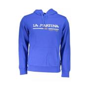 Blauw geborduurd hoodie sweatshirt La Martina , Blue , Heren