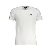 Elegant wit geborduurd T-shirt La Martina , White , Heren