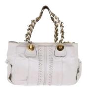 Pre-owned Leather shoulder-bags Chloé Pre-owned , White , Dames