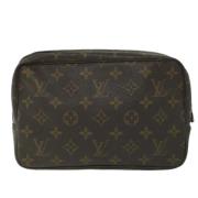 Pre-owned Canvas clutches Louis Vuitton Vintage , Brown , Dames