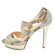 Pre-owned Fabric sandals Jimmy Choo Pre-owned , Gray , Dames