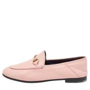 Pre-owned Leather flats Gucci Vintage , Pink , Dames