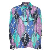 Pre-owned Silk tops Gucci Vintage , Multicolor , Dames