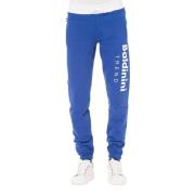 Elegante Fleece Sportbroek met Vetersluiting en Logo-Detail Baldinini ...