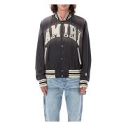 Zwarte Sun Faded Bomberjack Amiri , Black , Heren