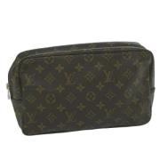 Pre-owned Canvas clutches Louis Vuitton Vintage , Brown , Dames