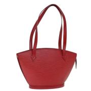 Pre-owned Leather handbags Louis Vuitton Vintage , Red , Dames