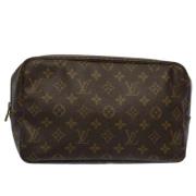 Pre-owned Canvas clutches Louis Vuitton Vintage , Brown , Dames