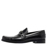 Pre-owned Leather flats Louis Vuitton Vintage , Black , Heren