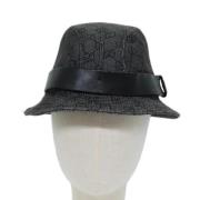 Pre-owned Canvas hats Gucci Vintage , Black , Dames