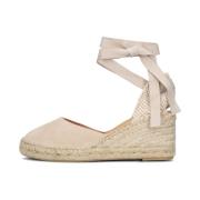 Beige Suede Espadrille Ciara23.2 Notre-v , Beige , Dames