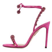 Pre-owned Suede sandals Aquazzura Pre-owned , Pink , Dames