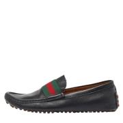 Pre-owned Leather flats Gucci Vintage , Black , Heren