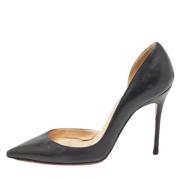 Pre-owned Leather heels Christian Louboutin Pre-owned , Black , Dames