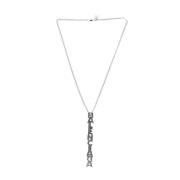 Pre-owned Metal necklaces Balenciaga Vintage , Gray , Heren