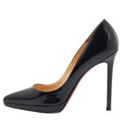 Pre-owned Leather heels Christian Louboutin Pre-owned , Black , Dames