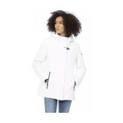 Witte Donsjas met Verstelbare Capuchon Baldinini , White , Dames