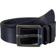 Casual Dark Blue Leather Belt Legend , Blue , Heren