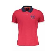 Elegant Roze Katoenen Poloshirt La Martina , Red , Heren